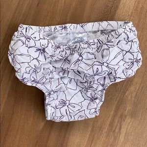 Purple and White Bow Bloomers - 2T
